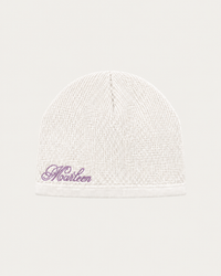 MARLEEN WAFFLE BEANIE WHITE