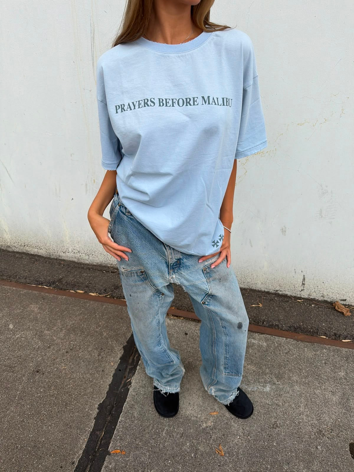PRAYERS TEE ICE BLUE