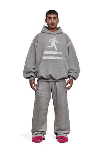 GRAY EXIT HOODIE - Image 1