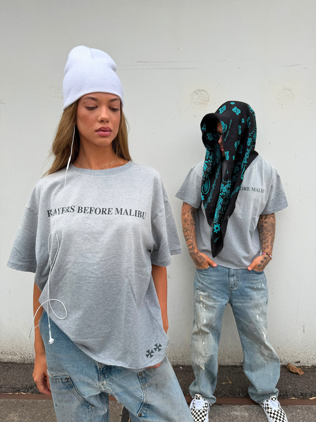 PRAYERS TEE GREY MELANGE