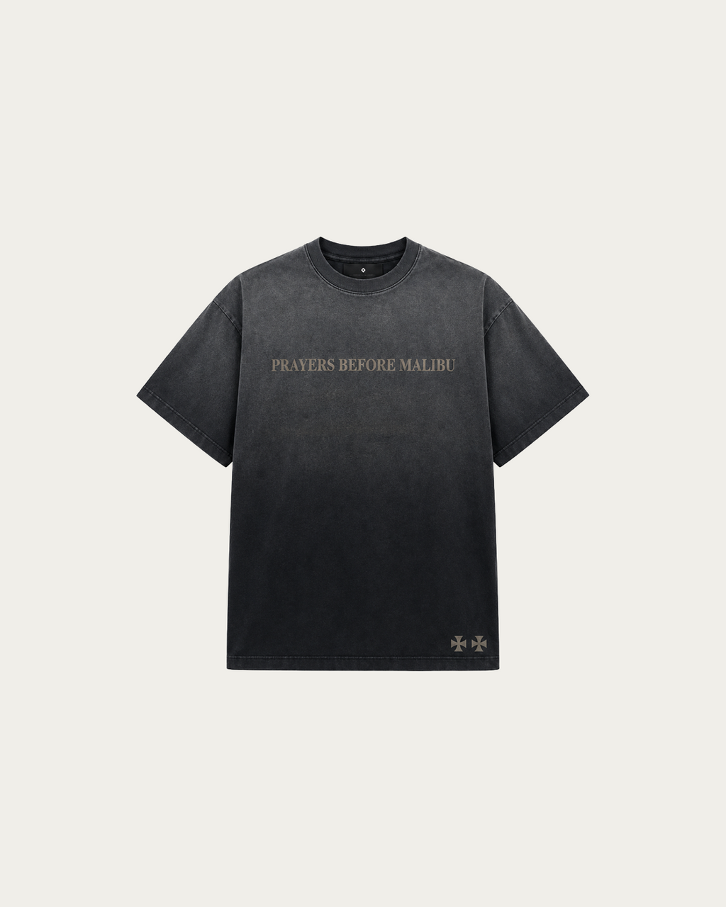 PRAYERS TEE ASH BLACK