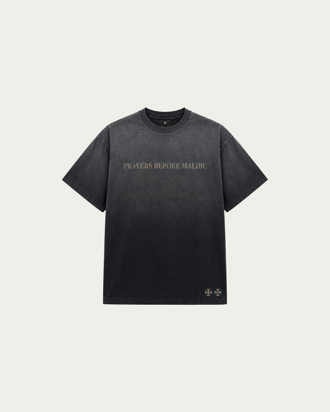 PRAYERS TEE ASH BLACK