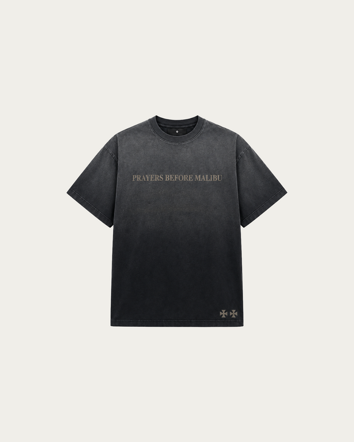 PRAYERS TEE ASH BLACK