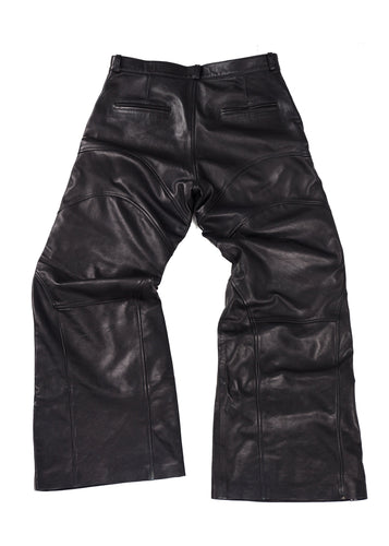 LJUBINKA FLARED BIKER PANTS LEATHER - Image 7