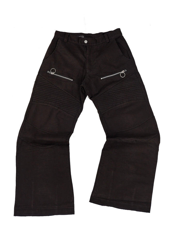 LJUBINKA FLARED BIKER PANTS CANVAS: VINTAGE BRONZE