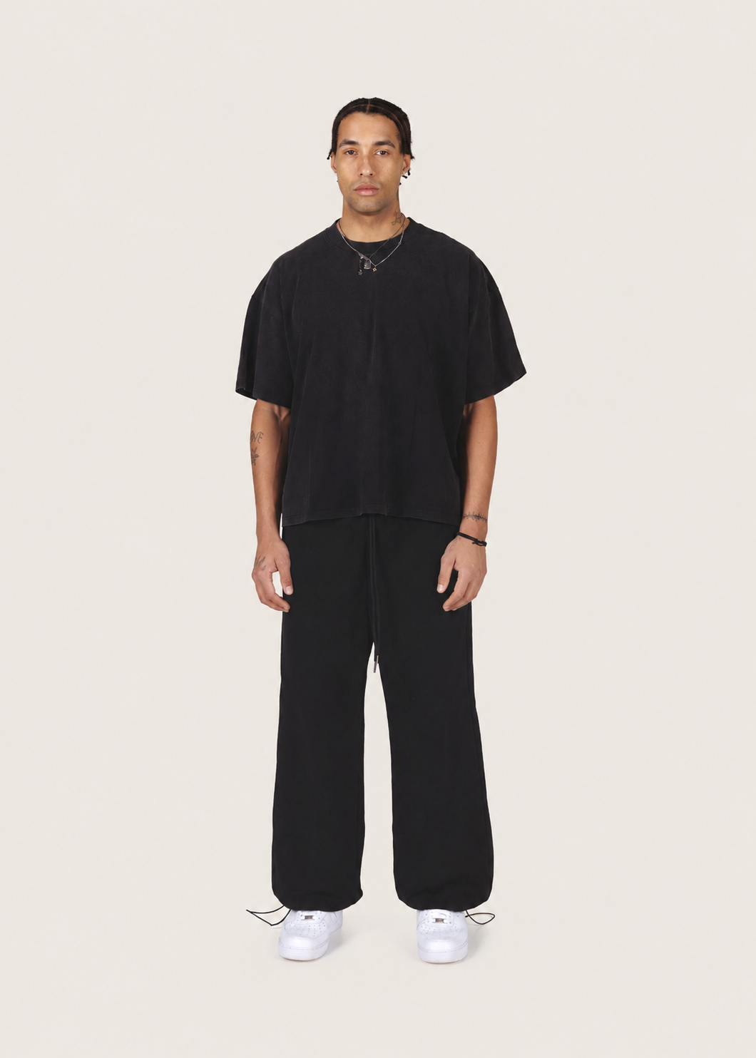 T-SHIRT BLACK BLANC