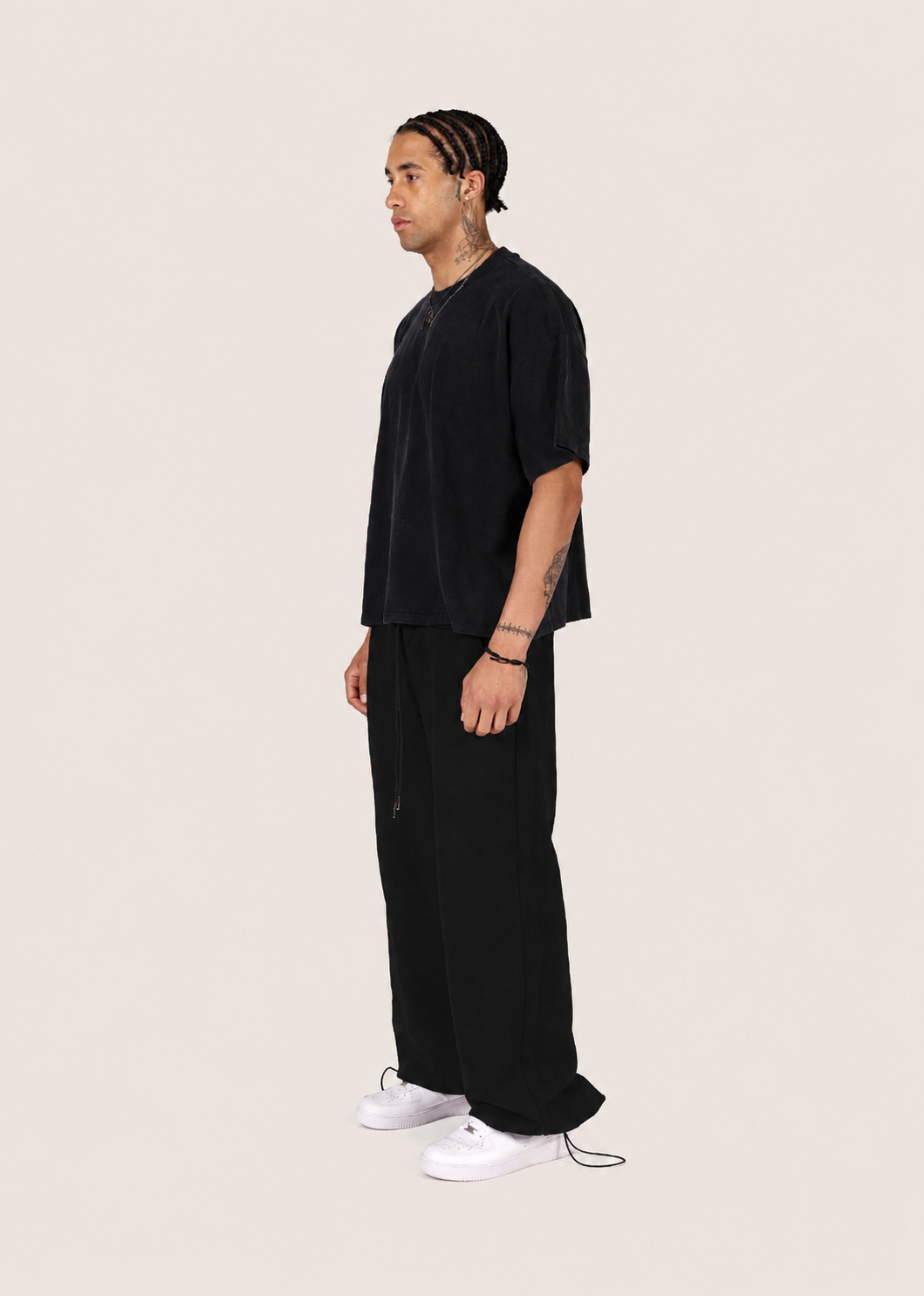 T-SHIRT BLACK BLANC