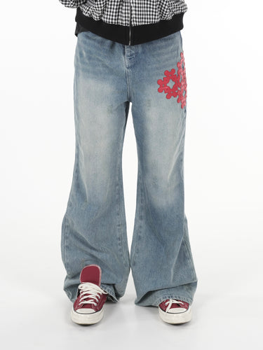 LEATHER PATCH DENIM - Image 4