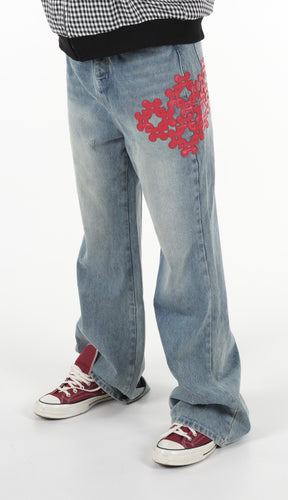 LEATHER PATCH DENIM - Image 14