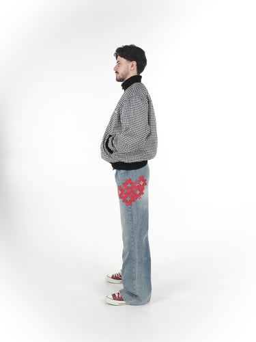 LEATHER PATCH DENIM - Image 7