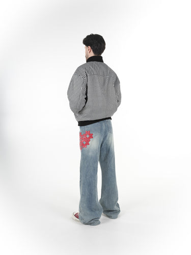LEATHER PATCH DENIM - Image 8