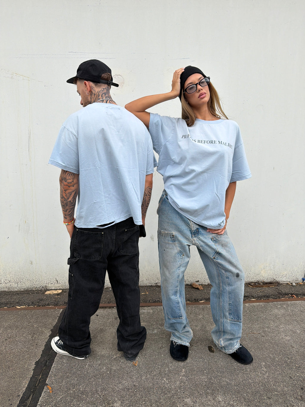 PRAYERS TEE ICE BLUE