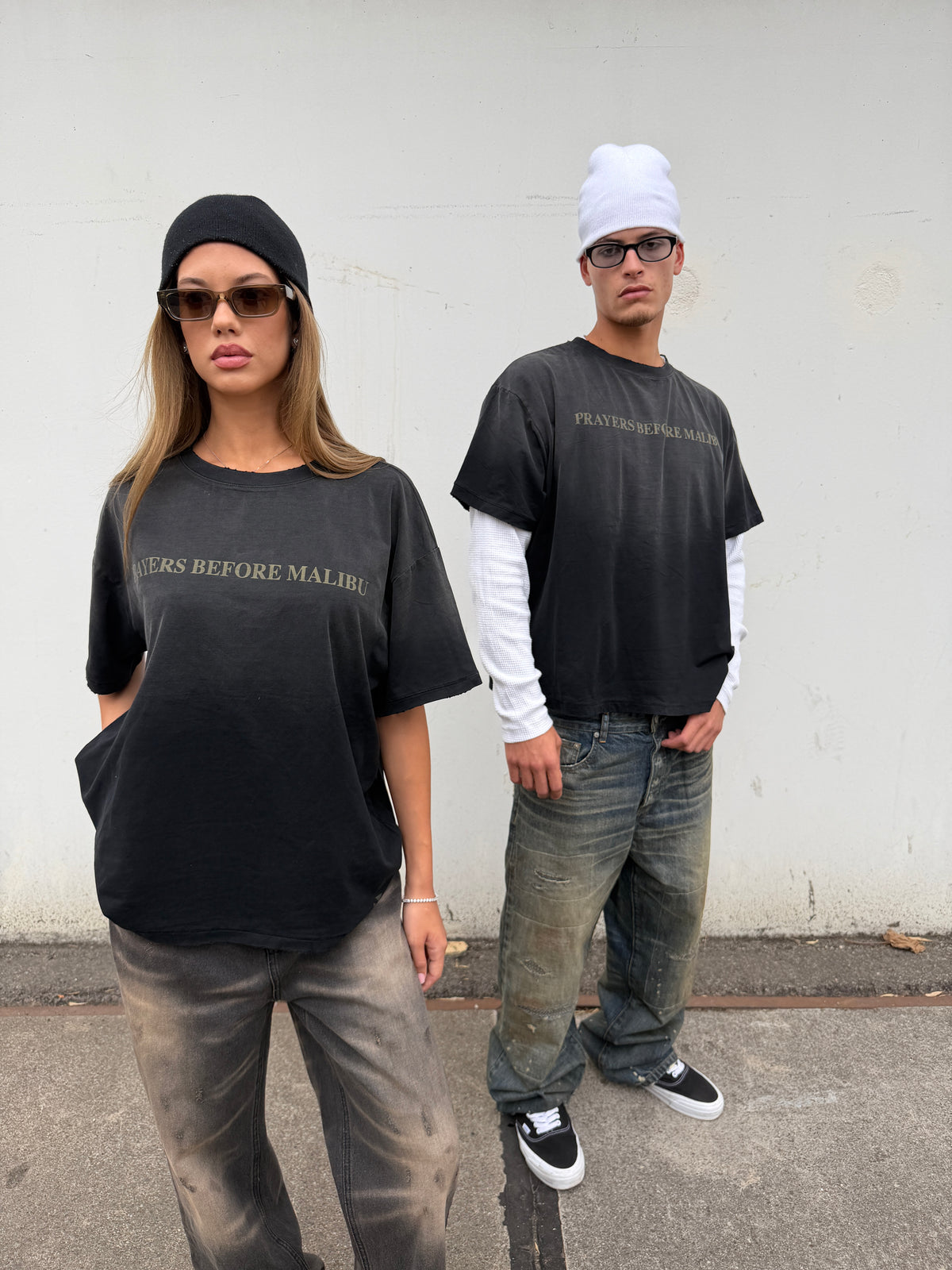 PRAYERS TEE ASH BLACK