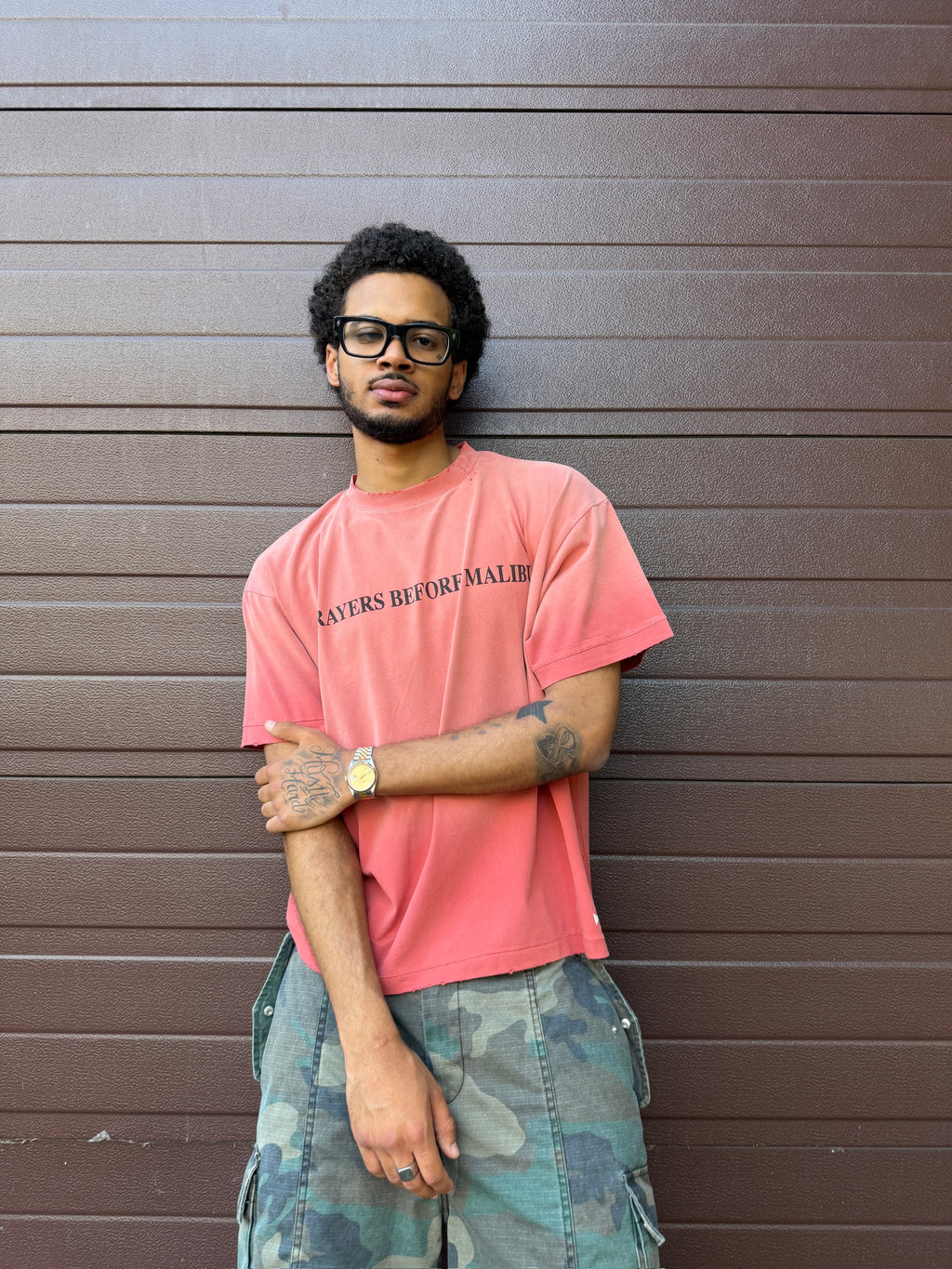 PRAYERS TEE VINTAGE RED