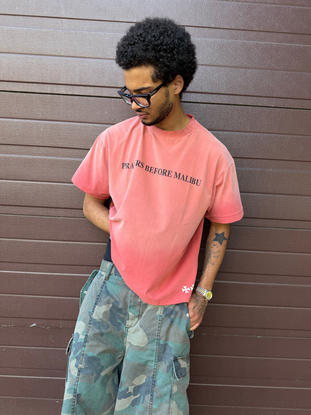 PRAYERS TEE VINTAGE RED