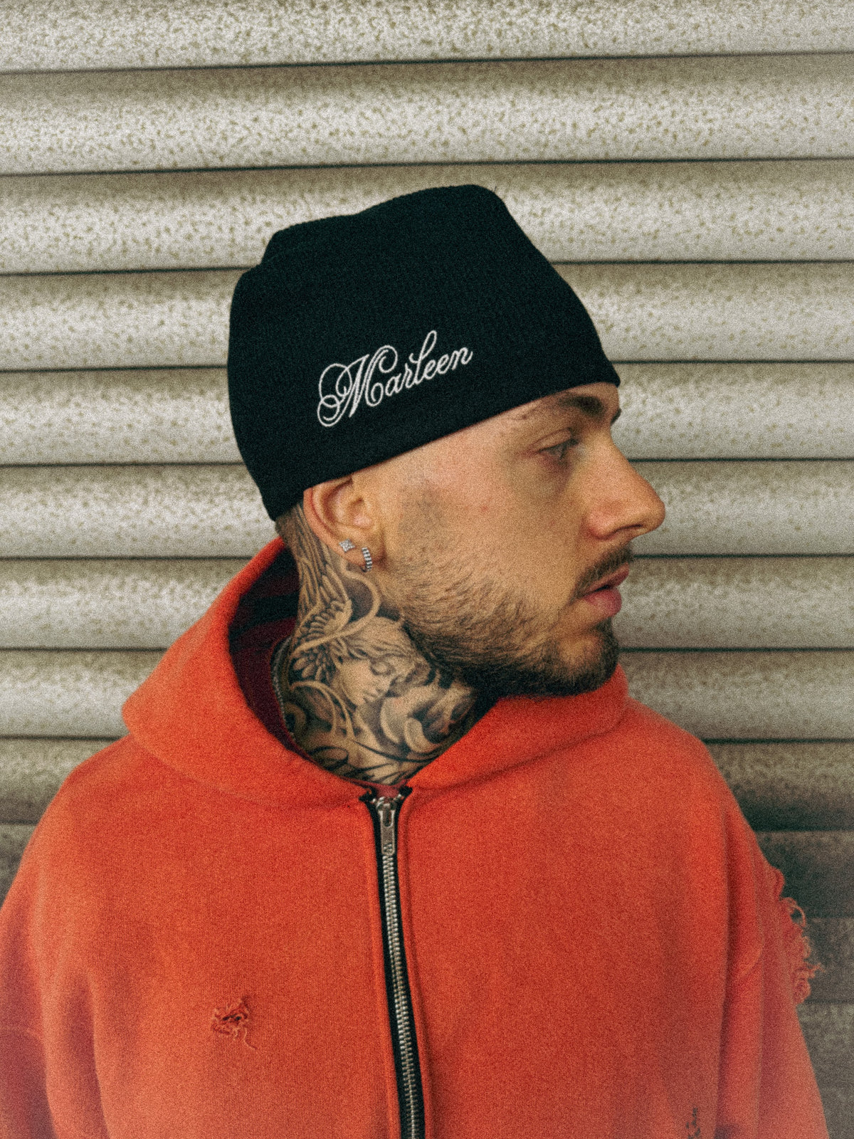 MARLEEN WAFFLE BEANIE BLACK