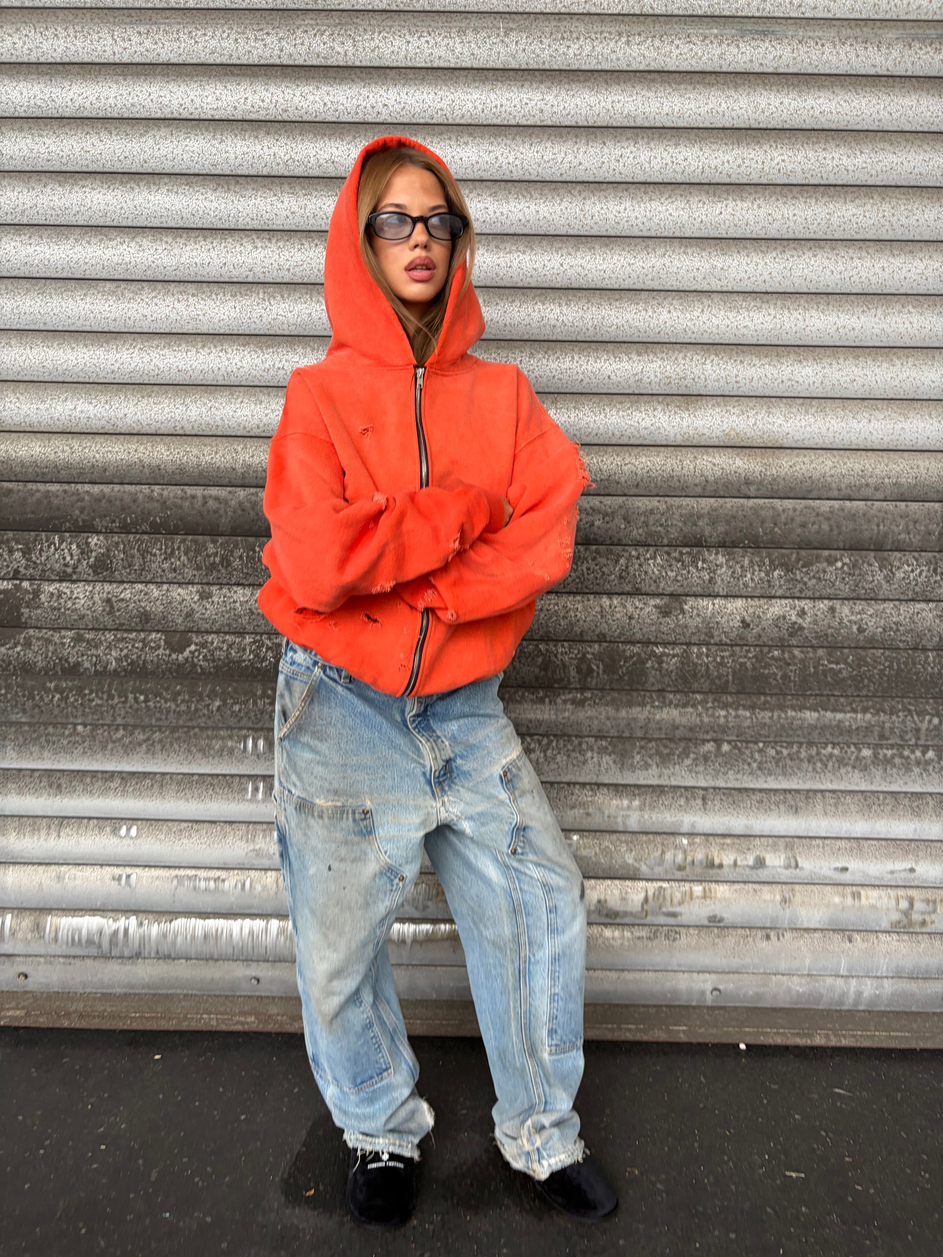 BURNT ORANGE ZIP