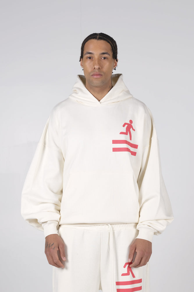 SLHTS HOODIE OFFWHITE