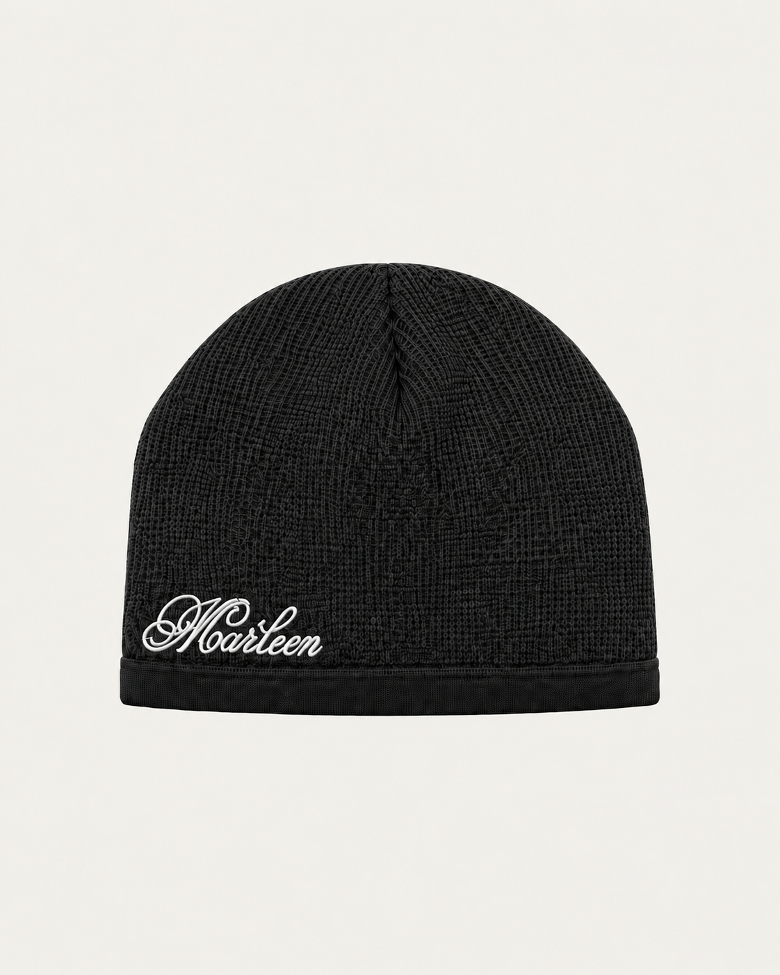 MARLEEN WAFFLE BEANIE BLACK