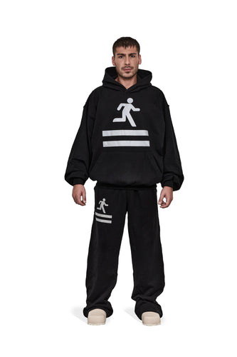 BLACK EXIT SWEATPANTS - Image 1