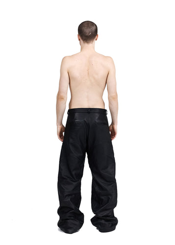 LJUBINKA FLARED BIKER PANTS LEATHER - Image 5