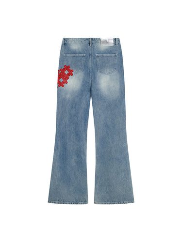 LEATHER PATCH DENIM - Image 3