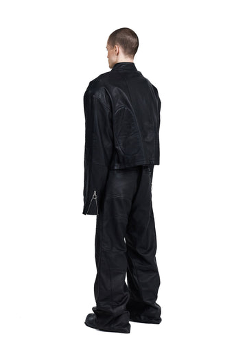 CASLAV PADDED BIKER JACKET LEATHER - Image 4