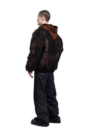 BRONZE WASHED REVERSIBLE BOMBER - Image 4