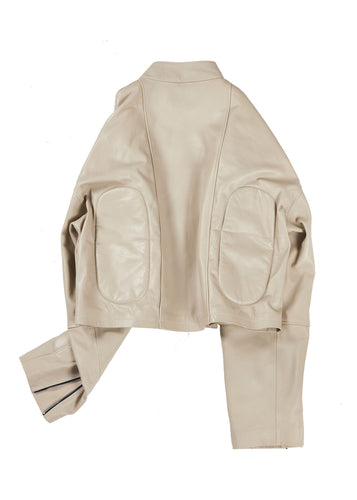 CASLAV PADDED BIKER JACKET LEATHER - Image 6