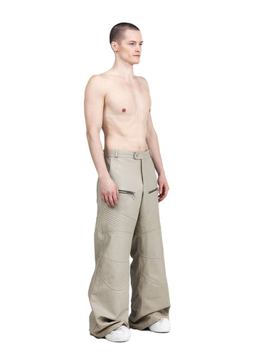 LJUBINKA FLARED BIKER PANTS LEATHER - Image 1